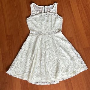 Off-White Lace Summer Dress American Rag Size S